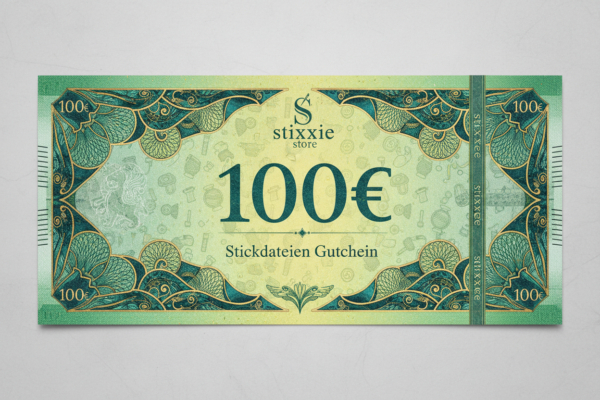 stiXXie Geschenkgutschein – Stickdateien verschenken