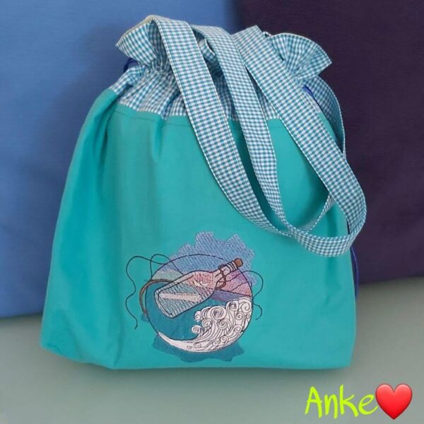 Stickdatei Flaschenpost