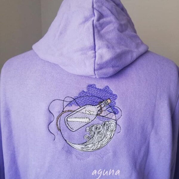 Stickdatei Flaschenpost