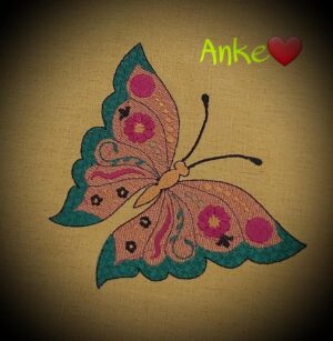 Stickdatei Schmetterling Romance 6-er Set