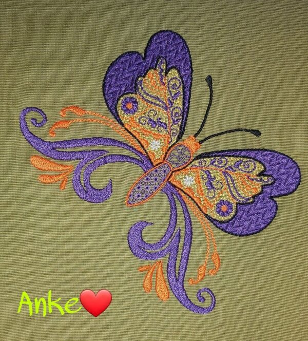 Stickdatei Schmetterling Romance 6-er Set