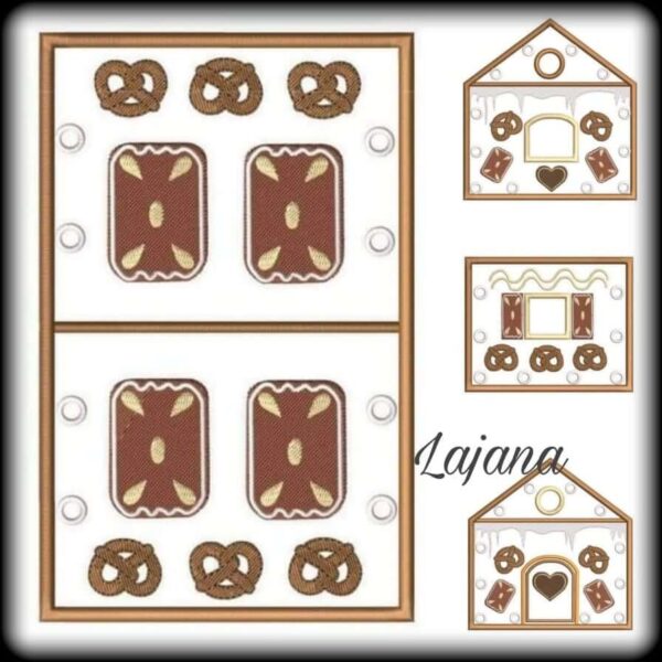 ITH Stickdatei Lebkuchenhaus Advent