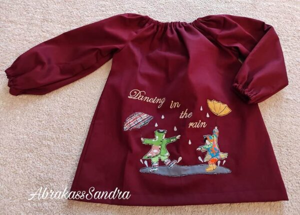 Stickdatei Regen Doodle Applikation