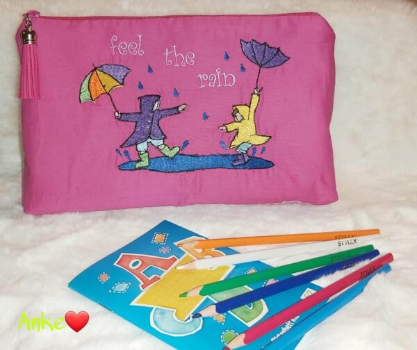 Stickdatei Regen Vollstick Doodlestick Set