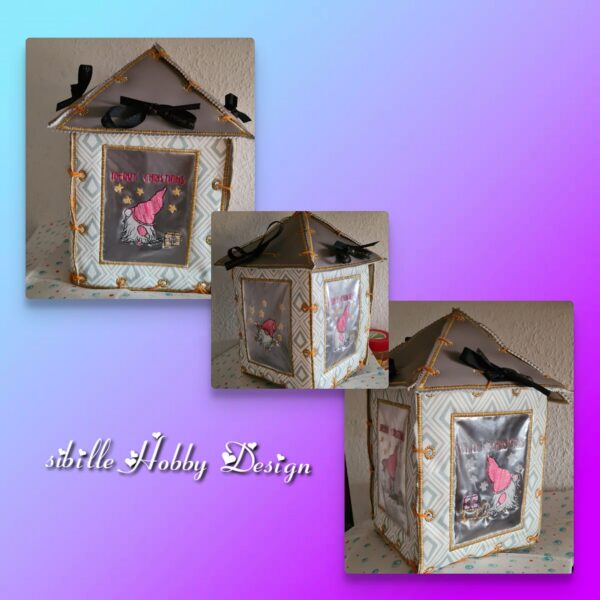 Stickdatei Wichtelzirkus Doodle Applikation 🎪 Weihnachtswichtel zum Sticken