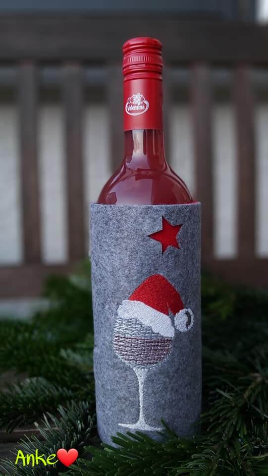 Stickdatei Weinglas - Doodle Appli