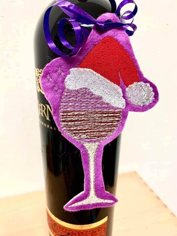 Stickdatei Weinglas - Doodle Appli