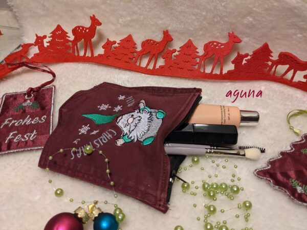 Stickdatei Wichtelzirkus Doodle Applikation 🎪 Weihnachtswichtel zum Sticken