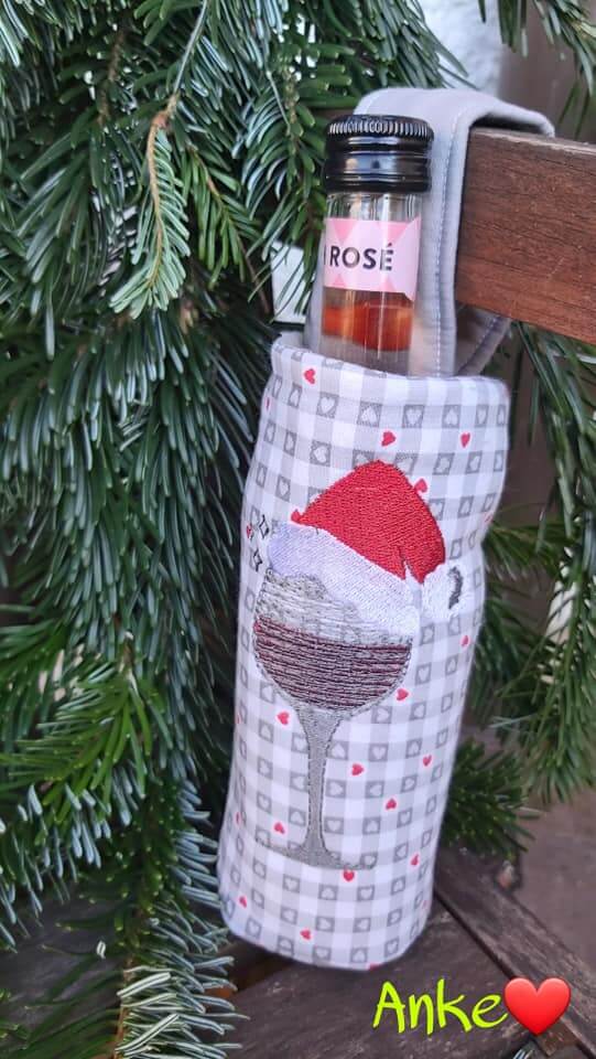 Stickdatei Weinglas - Doodle Appli