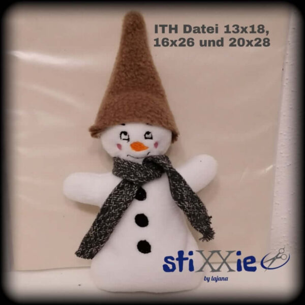 ITH Stickdatei Schneemann