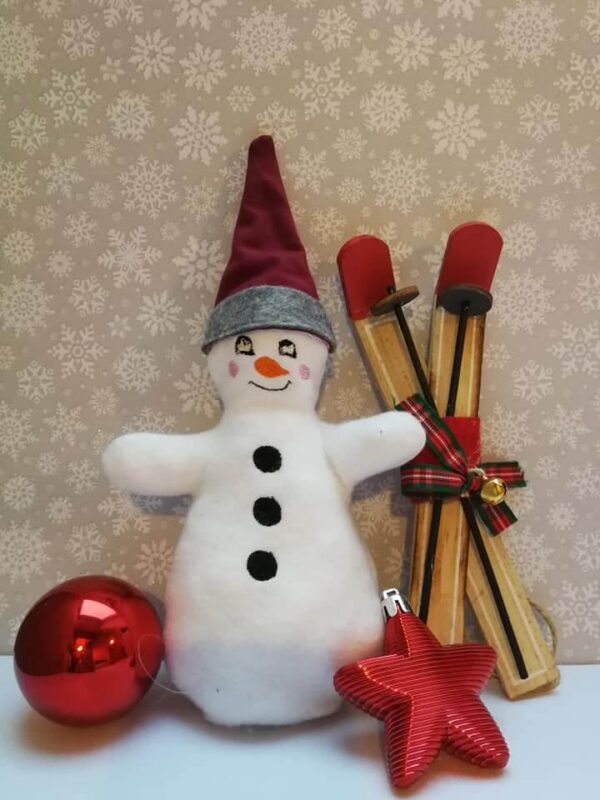 ITH Stickdatei Schneemann