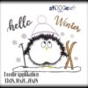 Stickdatei Pinguin Doodle Appli Pingu Winter