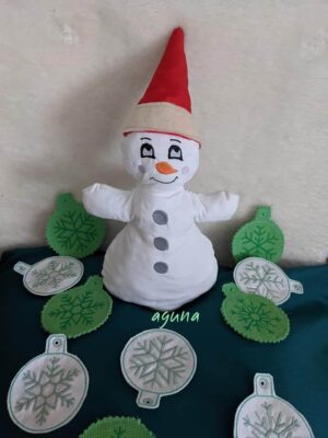 ITH Stickdatei Schneemann