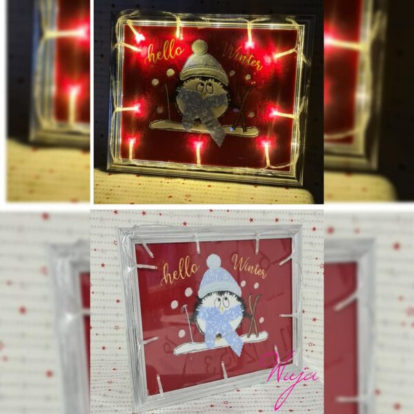 Stickdatei Pinguin Doodle Appli Pingu Winter