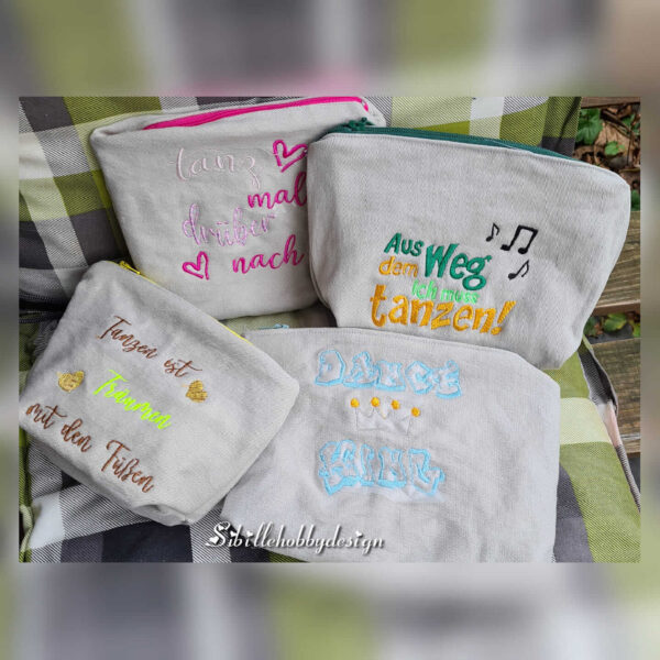 Stickdatei Tanzen mit Sprüchen Dance-Kids