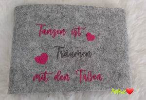 Stickdatei Tanzen mit Sprüchen Dance-Kids