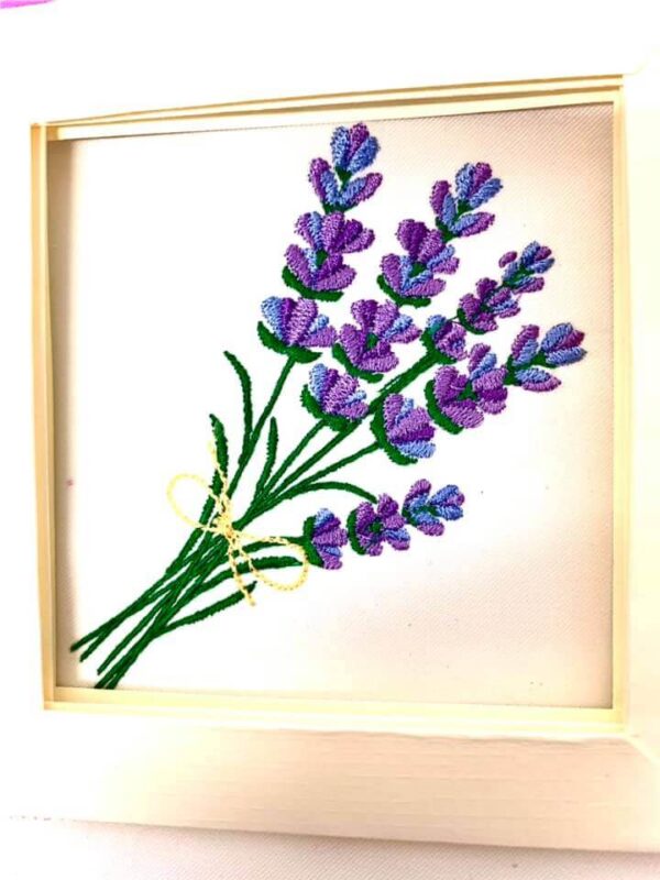 Stickdatei Lavendel Blumen Set