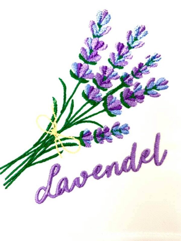 Stickdatei Lavendel Blumen Set