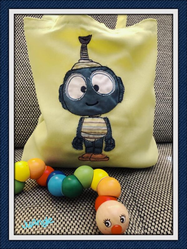 Stickdatei Roboter Robi Set