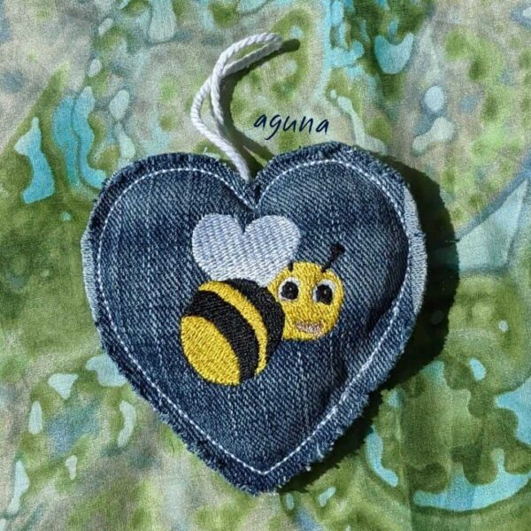 Stickdatei Biene Vogel Käfer Set Vollstick Flatterer Minis 5-teilig