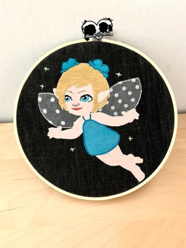 Stickdatei Elfen Set Doodleapplikation