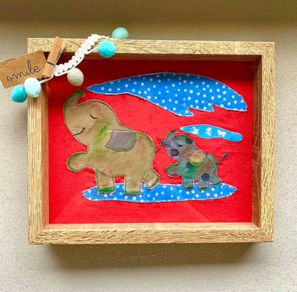 Stickdatei Elefant Elefantenmami