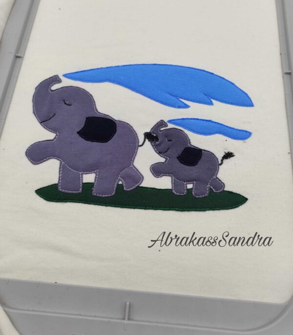 Stickdatei Elefant Elefantenmami