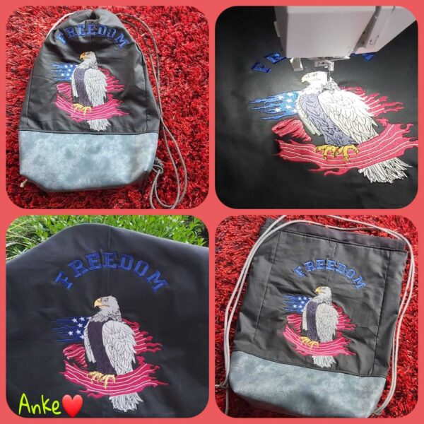 Stickdatei Adler USA Freedom Set