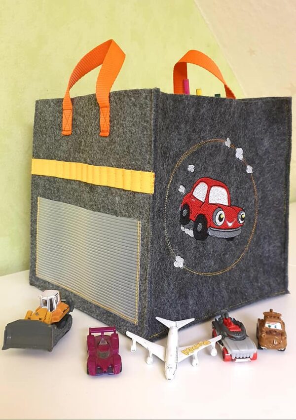 Stickdatei Bagger-Auto-Flugzeug Set 6-teilig