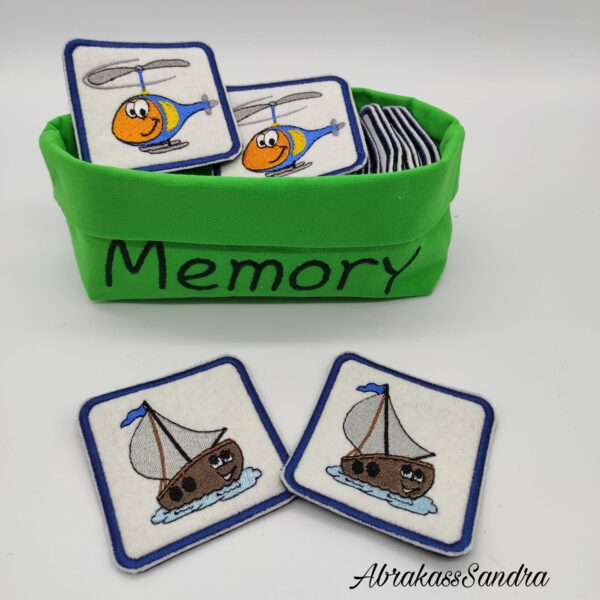 Stickdatei Bagger-Auto-Flugzeug Set 6-teilig