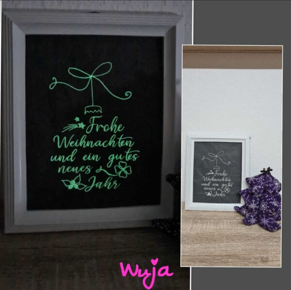 Stickdatei Weihnachten Kugel