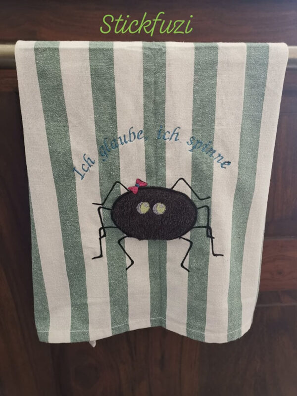 Stickdatei Spinnenfamilie Doodle Applikation