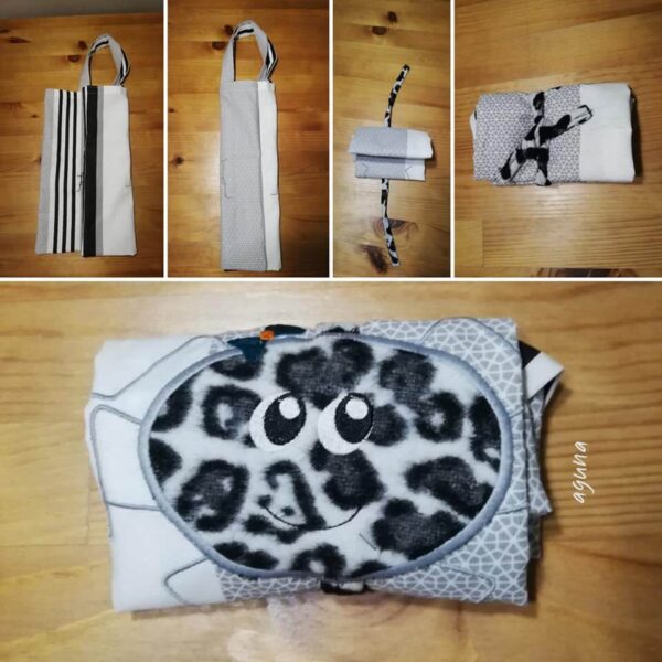 Stickdatei Spinnenfamilie Doodle Applikation