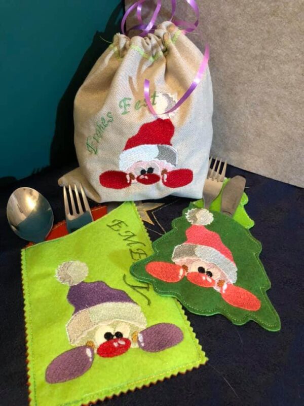 Stickdatei Elchi und Knollennase