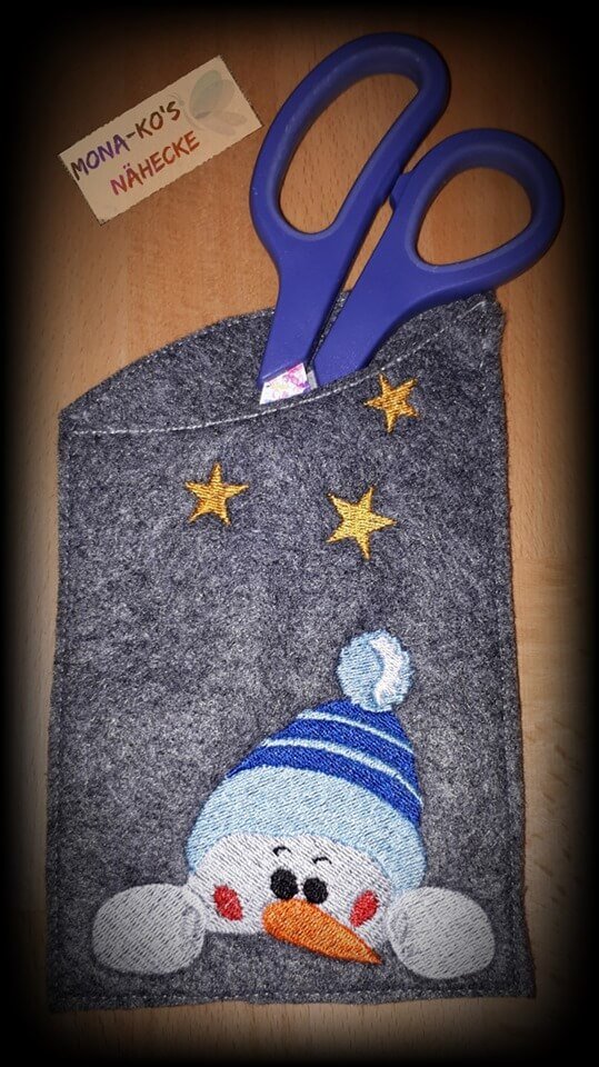 Stickdatei Schneemann und Engel