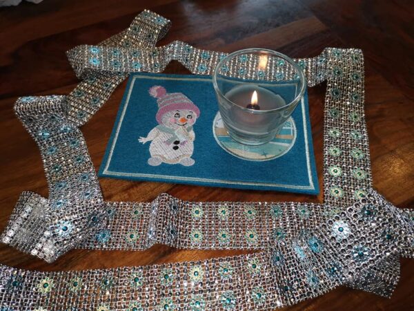 Stickdatei  Schneemann Doodle Applikation