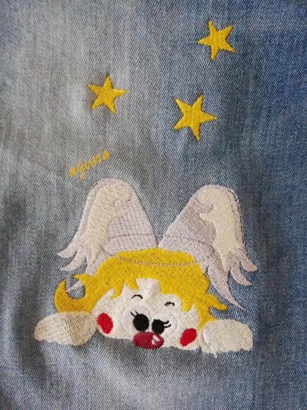 Stickdatei Schneemann und Engel