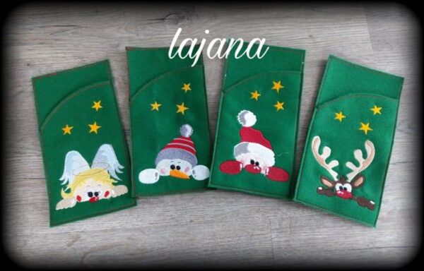 Stickdatei Schneemann und Engel