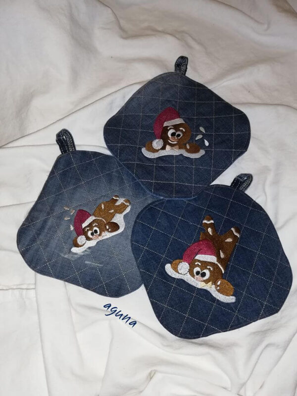 Stickdatei Weihnachten Lebkuchenmann Wolle