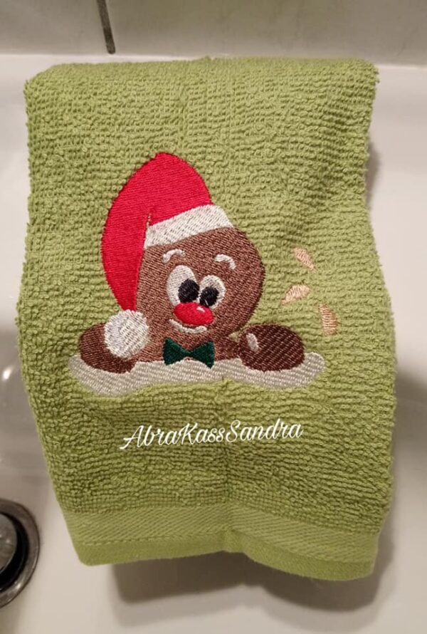 Stickdatei Weihnachten Lebkuchenmann Wolle