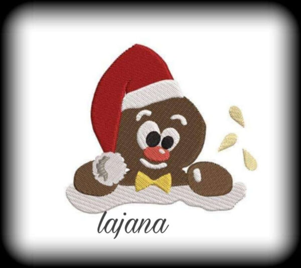 Stickdatei Weihnachten Lebkuchenmann Wolle