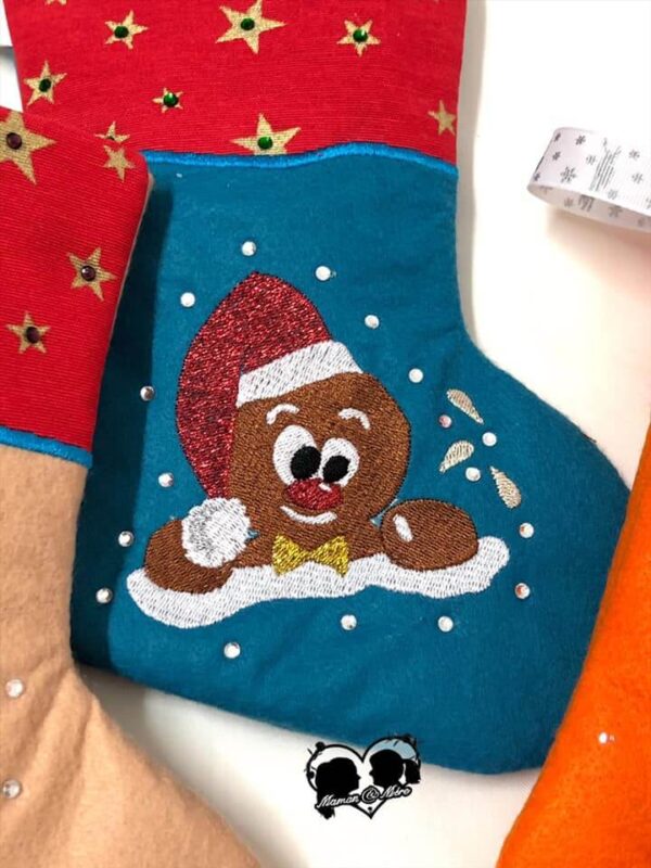 Stickdatei Weihnachten Lebkuchenmann Wolle