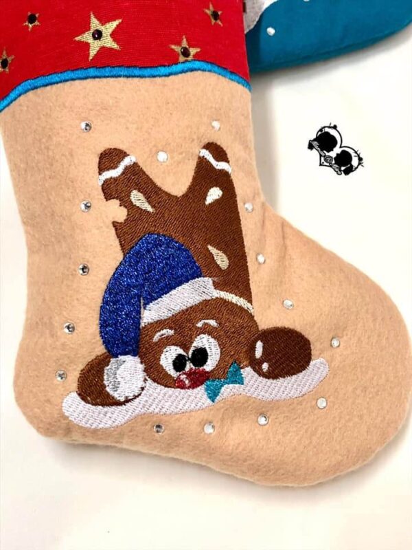 Stickdatei Weihnachten Lebkuchenmann Wolle