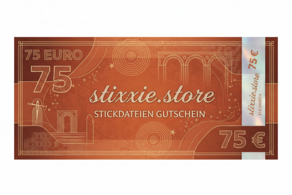 stiXXie Geschenkgutschein – Stickdateien verschenken