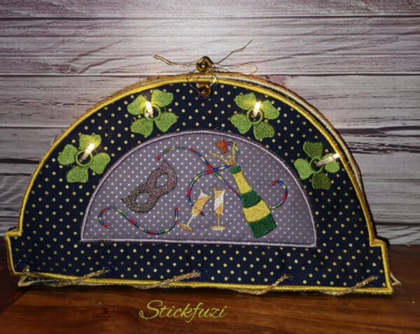 ITH Stickdatei Schwibbogen Party