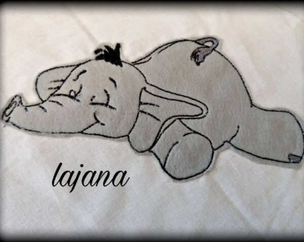 Stickdatei Elefant Applikationsdatei Berti