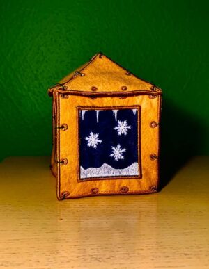 ITH Stickdatei Laterne Winter und Blanko