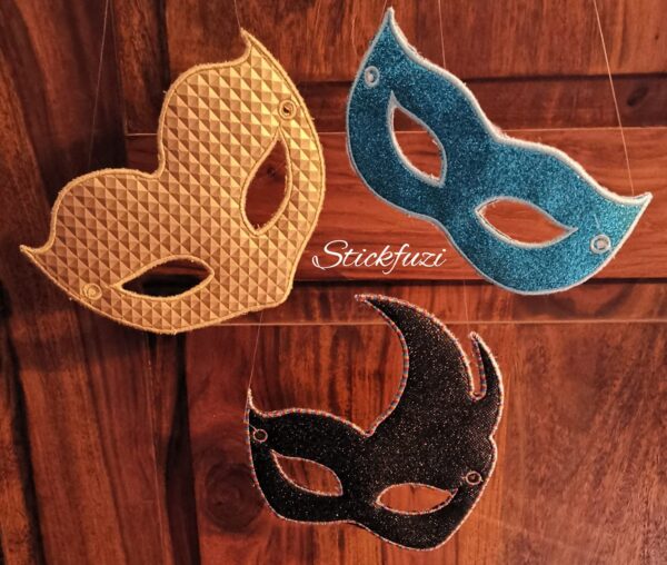 ITH Stickdatei Party Masken