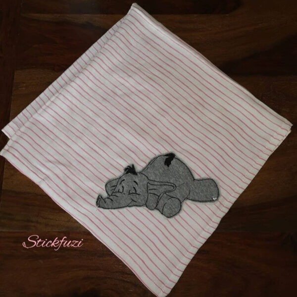 Stickdatei Elefant Applikationsdatei Berti