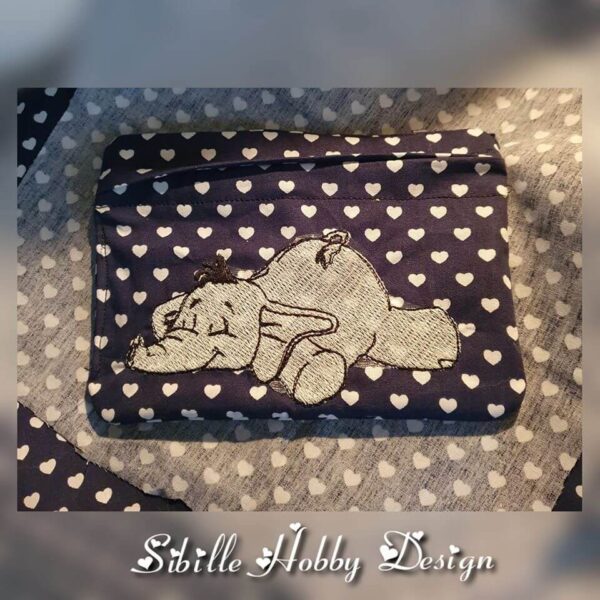 Stickdatei Elefant Applikationsdatei Berti